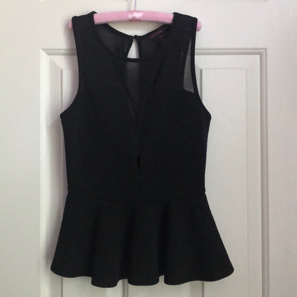 Mesh sleeveless top